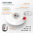 3CCT Countdown 16W 1000Lm, 2Pack ECOELER PIR Motion Sensor Ceiling Light, Selectable Occupancy Light with Time & Light