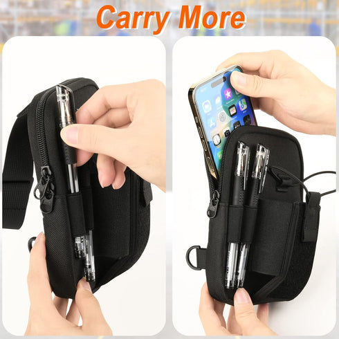 Homakover Scanner Holster, Universal Barcode Scanner Chest Harness, Carrying Case Pouch for Symbol, Zebra, USPS, Postal