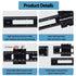 Precision Pocket Woodworking Ruler, 8 Inch Marking Measuring Ruler, Metal Construction Ruler with Slide Stops