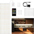 DAYBETTER 8 PCS Under Cabinet Lighting Kit, Bright Under Cabinet Lights, Flexible