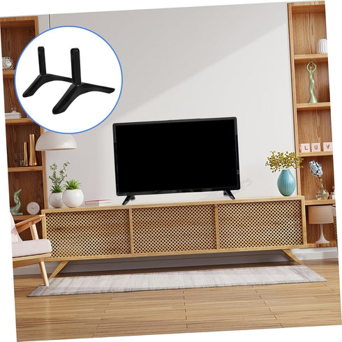 Zerodeko 1Set Tv Stand Base Bracket for Tvs Easy to Install Television Holder for Living Room Bedroom Office Supports