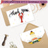 Tbwoet 48 Pack 4 6 Friend Funny Thank You Cards Wtih Envelopes & Stickers, Funny Greeting Note Blank Cards
