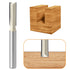 Straight Cut Router Bit, 1/4" Dia. 2-Flute Carbide Tipped Router Bit with 1/4" Shank