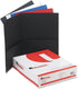 Universal UNV56613 2-Pocket Portfolio, 11 in. x 8.5 in., Embossed Leather Grain - Assorted (25/Box)