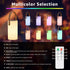 2 1 IP44 Portable Solar Table Lamp in Charging Outdoor Lantern with Remote RGB Cordless Lights, Water-Resistant