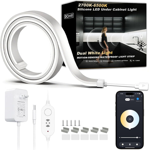 42inch WiFi LED Under Cabinet Lighting Plug in, Radar Motion & Ambient