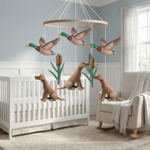Gilprop 12 Pcs Mallard Duck Theme Nursery Wall Decor Set - 4 Designs,