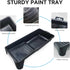 4 Inch 5 Packs Mini Paint Roller Kit - Small Paint Roller Frame, Microfiber Paint Roller Covers,Sturdy Tray, Perfect