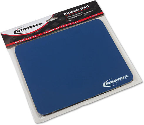 Innovera Natural Rubber Mouse Pad, Blue (IVR52447)