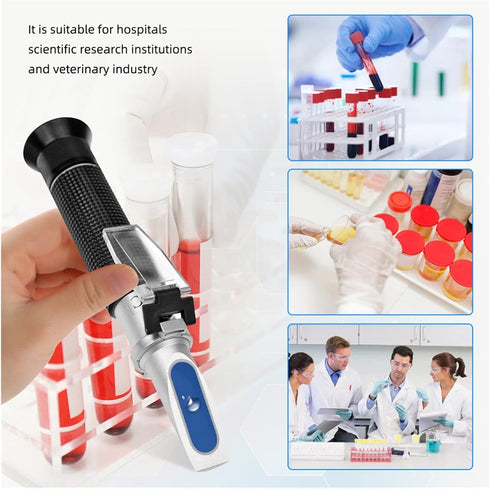 VGVGV Brix Refractometer, Handheld Clinical Medical Refractometer ATC Urine/Serum Protein Physiological Fluid