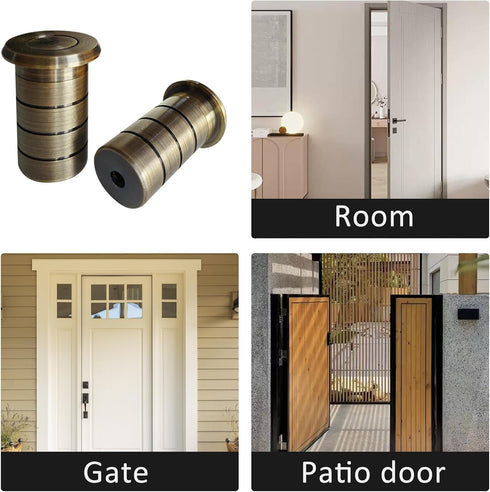 Floor Hole Dust-Proof Cover, 2 Pcs Safety Sliding Lock Inserts for Door Bolt Accessories