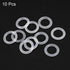 uxcell Silicone O-Rings, 9mm OD 6mm ID 1.5mm Width VMQ Seal Gasket for Compressor Valves Pipe Repair, White, Pack of 10