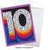The Best Card Company Jumbo 10th Milestone Anniversary Congratulations Notecard w/Envelope, 8.5 x 11