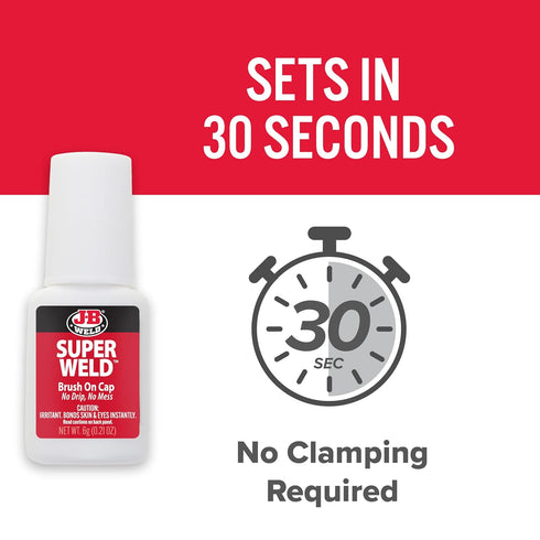 J-B Weld 33106 SuperWeld Glue, Clear Super Glue, 0.2 oz.