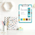Plastic A4 Clipboards - Cute Standard Letter Size Clipboard for Teacher, Kids, Lightweight Decorative Clip Boards for