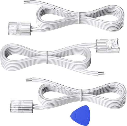 EMITEVER LED Strip Light Connector, 3 Packs, Tape Light Extension Connector for 8mm Width LED Strips