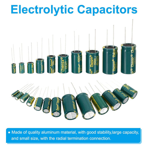 PATIKIL 6.3V 1000uF Electrolytic Capacitors, 10Pcs Aluminum High Frequency Capacitors for TV, LCD Monitor,