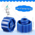 Syringe Tip Caps No Needle Lock Cap for Feeding Tubes Lab Supplies, Blue (150 Pieces)