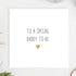 TEEMI -To a Special Daddy To Be Fathers Day Card Dad To Be Birthday Daddy Soon to Be Dad From the Bump Gift Card