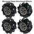 97mm 4WD 5mm (4Pcs Premium Mecanum Wheel, Omnidirectional Wheels DIY Robot Parts with Metal Coupling Motor Connector