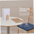 Simple Design Wooden Bookends for Desk and Shelf Thick Beech Wood Book Stand Book Holders for Office Organization