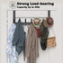 Over The Door Hooks, Large Sturdy Door Hanger with 12 Hooks, Heavy Duty Towel Rack for Bathroom, Bedroom, Kitchen