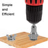 PAGOW 2pcs Power Wing Nut Driver Set, Wing Nut Drill Bit Socket Wrench Tool Set, 1/4" Hex Shank
