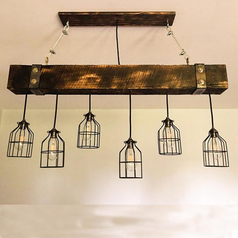 Pack 2 Bulb of Industrial Adjustable Light Fixture Lamp Guard, XIDING DIY Metal Wire Cage Light Fixture Lamp Cage