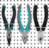 Pegboard Plier Holders, Stainless Steel Double Loop Hooks, 30 Pieces Accessories for Shop Store Supermarket Organizer