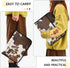 Western Cow Skin Texture Expanding File Folder, 13 Pockets Accordion Document Organizer with Zipper Closure