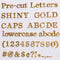 Gold Letters for Letter Board, 3/4 inch Message Board Letters, 375 Pre-Cut Plastic Changeable Menu Board