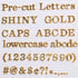 Gold Letters for Letter Board, 3/4 inch Message Board Letters, 375 Pre-Cut Plastic Changeable Menu Board