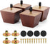 Maricome 2 Inch Furniture Legs Solid Wood Sofa Couch Ottoman Replacement Feet