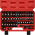 MIXPOWER 3/8" Drive Deep Impact Socket Set, 6 Point, 49 Piece Standard