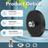 4Pcs 30LBS M5 PTZ(1.69 Inch) DIYMAG Rubber Coated Anti-Scratch Mounting Magnets, Adhesive Power Neodymium Magnet Based
