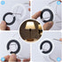 8PCS E27 to E14 Lamp Shade Adapter Rings, Black Reducer Washer 42mm to 29mm Converter Ring for Light Shade Replacement