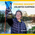 DIYMAG Neodymium Fishing Magnets - 200 lbs Pulling Force Rare Earth Magnet for Magnetic Fishing