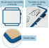 Mr. Pen Dry Erase Board, 14” x 11” Small White Board with Black Marker, Dark Blue Frame for Kids & Students