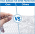 Sumono Bubble Cushioning Wrap Roll, 12 Inch x 36 Feet Perforated Bubble Roll with 10 Fragile Sticker Labels