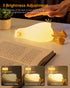 3 Dimmable Luditek Laying Flat Duck Night Light, Level Touch Rechargeable Beside Nursery Lamp, Squishy Kawaii Stuff