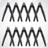 YaeCCC 10 Pack Wire Cutters - Black Diagonal Cutting Pliers for Electronic, Model, Jewelry Making