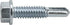 Power Pro Premium Self-Drilling Metal Screws, Zinc Plated Steel, Hex Washer Head, Box of 75 Screws