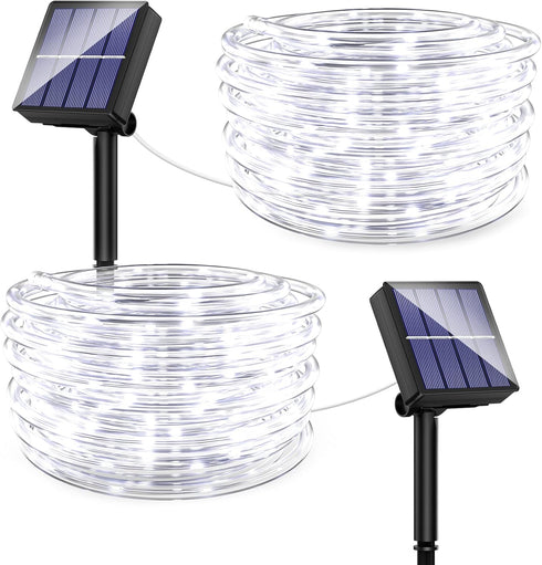 KerKoor Solar Rope Lights Outdoor Led- 40FT 100 LED Tube Light 8