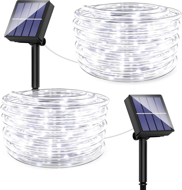 KerKoor Solar Rope Lights Outdoor Led- 40FT 100 LED Tube Light 8