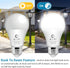 Bulb- 5 Pack, A19 Bulbs; 800 9W(60 E26 Bulb (5000K AmeriTop Dusk to Dawn Light LED Sensor Light Automatic On/Off