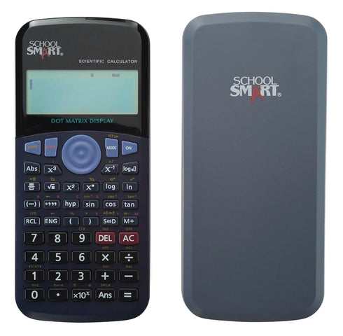 School Smart CS-209 Scientific Calculator, Extra Large Digital Display, Black