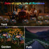 120 8 4 Pack Lewondr Firework Solar Garden Lights, LED Solar Firework Lights with Lighting Modes, Waterproof Sparkler