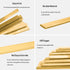 1/12" x 1" x 10" Brass Flat Bar, 12 Gauge Metal Sheet Stock for Crafts, Models, Repairs (2 * 25 * 250mm)