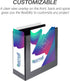 Samsill Durable 5 Inch D Ring Binder, Customizable Clear View, Black, Made in the USA, Holds 1050 Pages