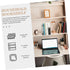 Amosfun Decorative Iron Book Stand Premium Metal Bookend for Desk Organization Smooth Edges Design for Home Office